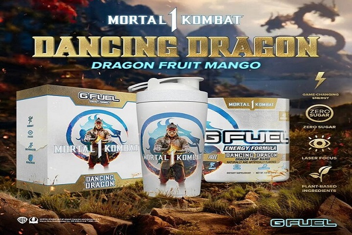 G FUEL Celebrates “Mortal Kombat 1” with a Fiery New Liu Kang-Inspired Energy Drink Collab