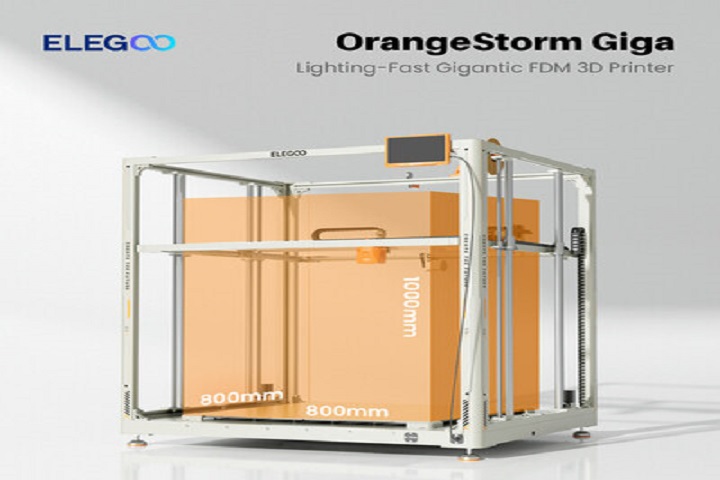 ELEGOO Unveils the OrangeStorm Giga, A Game-Changing 3D Printing Innovation on Kickstarter